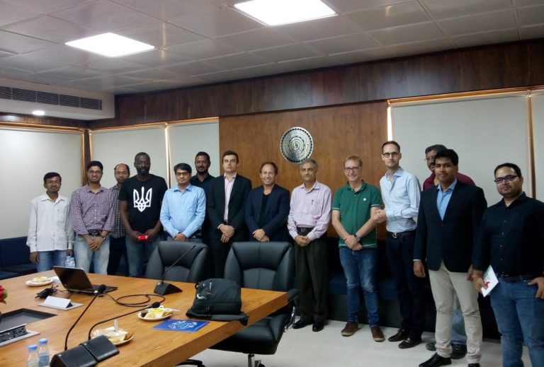 Meeting French delegate at IIT Delhi